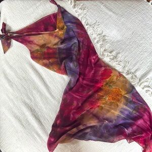 “Vintage” Forever 21 One Shoulder Multicolor Dress